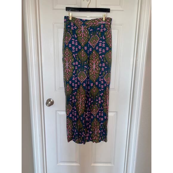 BODEN Pull-On Fluid Trousers Pants  Baltic Aztec Geo Size US 10 - Picture 2 of 5